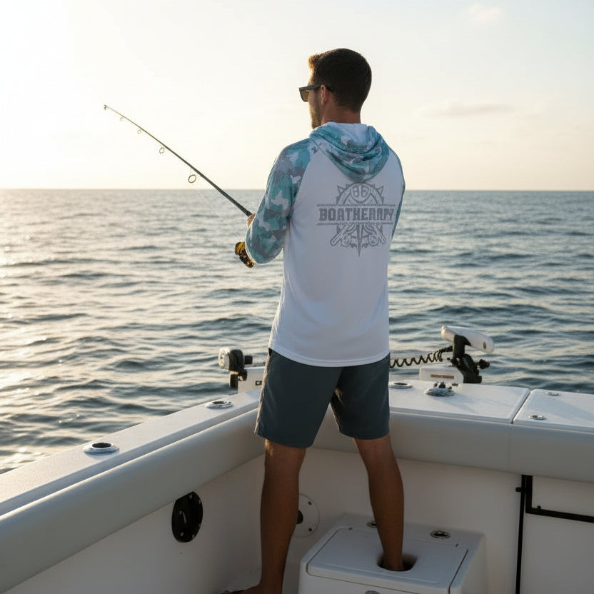 Paragon Camo Hoodie Dri-Fit- Aqua