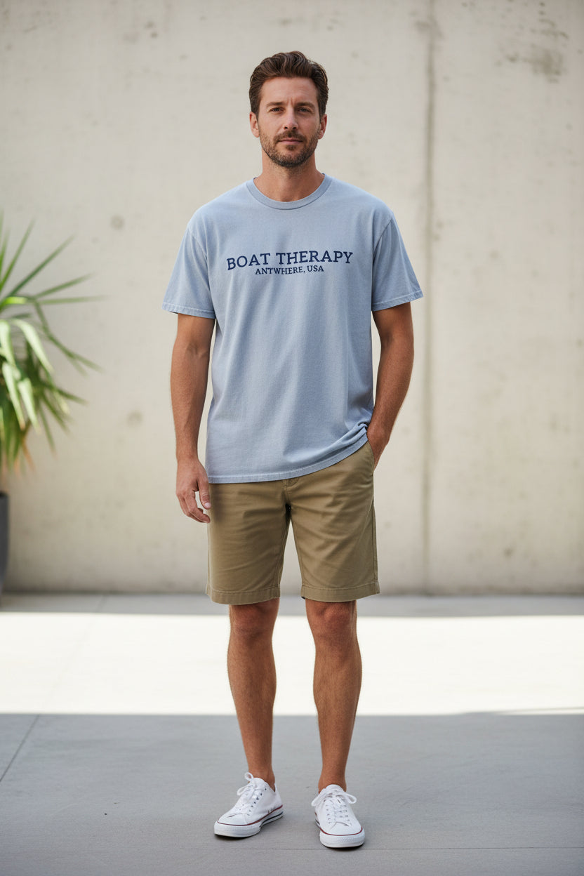 Short Sleeve T-Shirt - Vintage Blue
