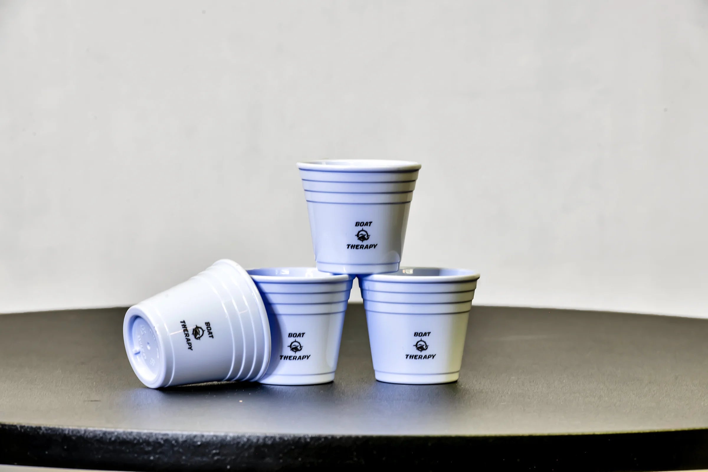 White Party Cup Shot Glass (2 Oz.) Set of 4